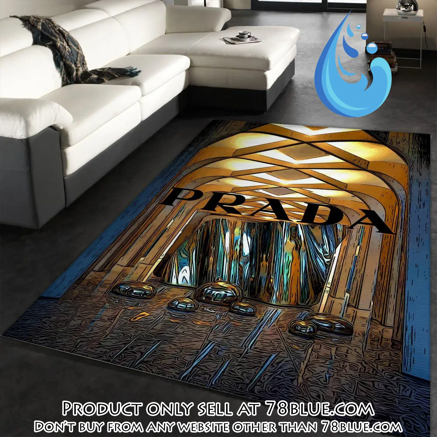 Prada fashion area rug fashion brand rug christmas gift us decor 78b0639307